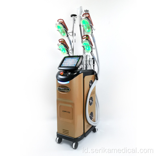 4 Menangani RF Cryolipolysis Mesin Lipo Laser